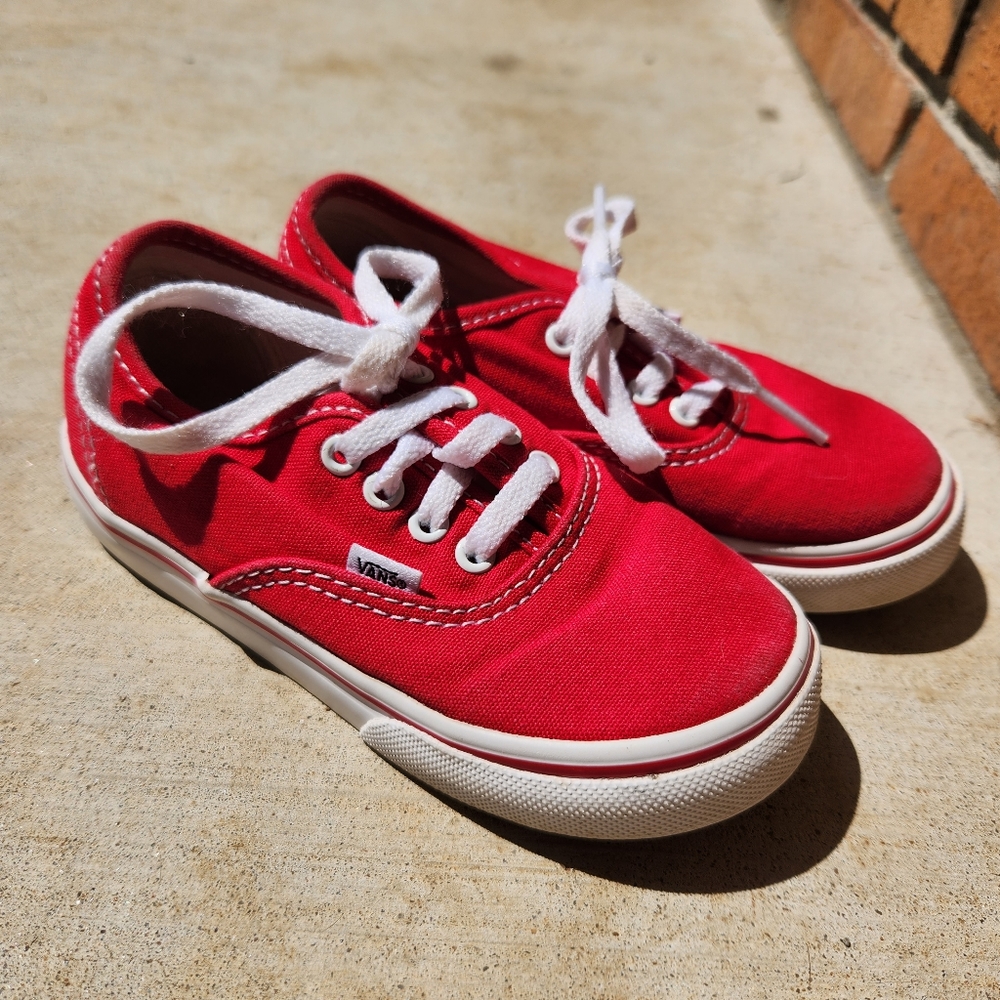 Little kids red vans